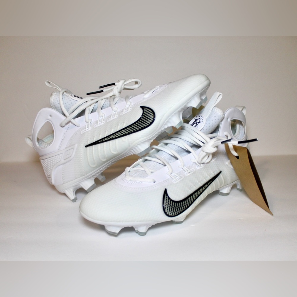 NEW Nike Men’s 9 Huarache 9 Elite Mid LAX Lacrosse Cleats White/Black FD0088-101